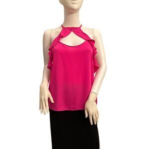 Amanda Uprichard Pink Wynonna Top Small New
